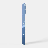 Winter Kokeshi Doll - Blue Mountain Geisha Girl iPhone 15 Hülle (Rechte Seite)