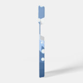 Winter Kokeshi Doll - Blue Mountain Geisha Girl iPhone Hülle (Linke Seite)