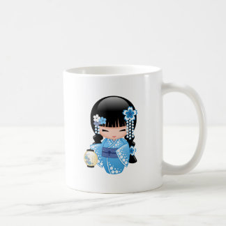 Winter Kokeshi Doll - Niedliche japanische Geisha Kaffeetasse