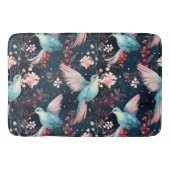 Winter-Kolibri-Muster Badematte (Vorderseite)