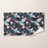 Winter-Kolibri-Muster Badhandtuch Set (Handtuch)