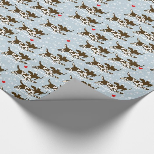 Winter kommt geschenkpapier (Ecke)