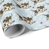 Winter kommt geschenkpapier (Rolleneckpunkt)