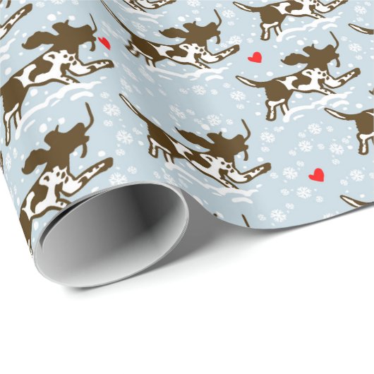 Winter kommt geschenkpapier (Rolleneckpunkt)