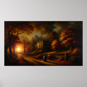 'Winter kommt' Vintage Malerei Poster