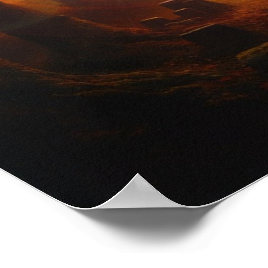 'Winter kommt' Vintage Malerei Poster (Ecke)