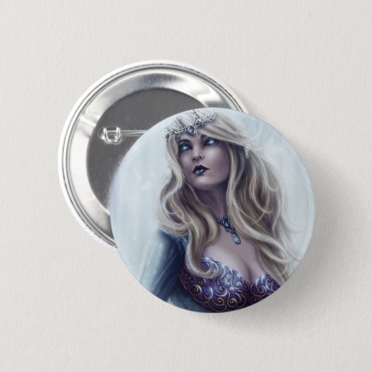 Winter-Königinknopf Button (Vorne & Hinten)