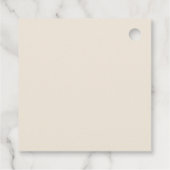 Winter können wir frühzeitig auf Weihnachtsdusche  Geschenkanhänger (Rückseite)