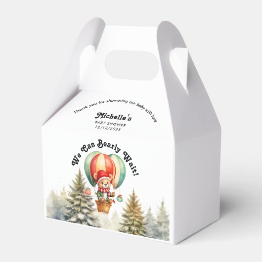 Winter können wir frühzeitig auf Weihnachtsdusche  Geschenkschachtel (Vorderseite)