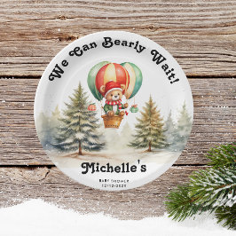 Winter können wir frühzeitig auf Weihnachtsdusche  Pappteller