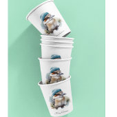 Winter Kookaburra Wishes, custom Pappbecher