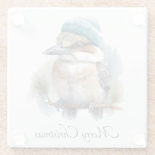 Winter Kookaburra Wünsche, Brauch Glasuntersetzer (Rückseite)