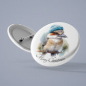 Winter-Kookaburra-Wünsche, individuell Button