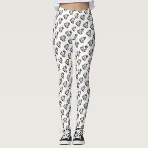 Winter-Kookaburra-Wünsche, individuell Leggings