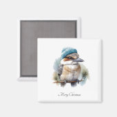Winter-Kookaburra-Wünsche, individuell Magnet (Vorderseite/Rückseite)