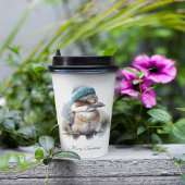 Winter-Kookaburra-Wünsche, individuell Pappbecher