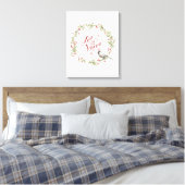 Winter Kranz - Schnee lassen Leinwanddruck (Insitu (Schlafzimmer))