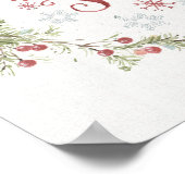 Winter Kranz - Schnee lassen Poster (Ecke)