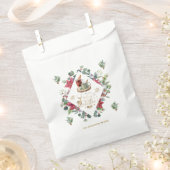 Winter Kranz Script wünschen Ihnen ein frohes Weih Geschenktütchen (Ausgeschnitten)