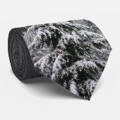 Winter Krawatte Snow Forest Wonderland Krawatte (Gerollt)