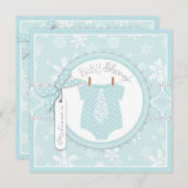 Winter-Krawatten-und Einladung (Vorne/Hinten)