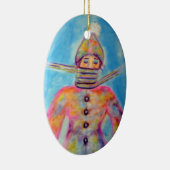 "Winter Kunst einwickelnd" Keramikornament (Rechts)