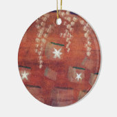 Winter, Kunstmalerei Keramik Ornament (Links)