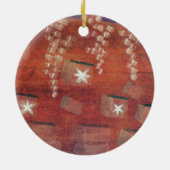 Winter, Kunstmalerei Keramik Ornament (Hinten)