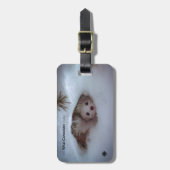 Winter - Kurz-geschliffenes Weasel Gepäckanhänger (Vorderseite vertikal)