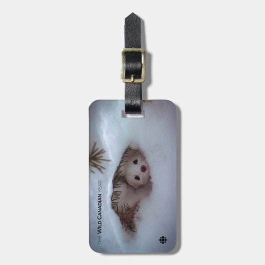 Winter - Kurz-geschliffenes Weasel Gepäckanhänger (Vorderseite vertikal)