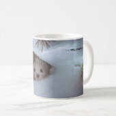 Winter - Kurz-geschliffenes Weasel Kaffeetasse (VorderseiteRechts)