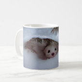 Winter - Kurz-geschliffenes Weasel Kaffeetasse (Vorderseite Links)