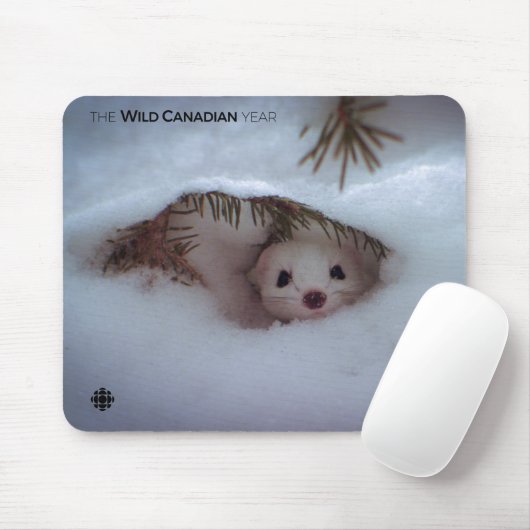 Winter - Kurz-geschliffenes Weasel Mousepad (Mit Mouse)