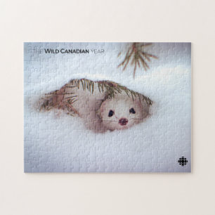 Winter - Kurz-geschliffenes Weasel Puzzle