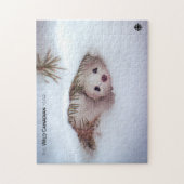 Winter - Kurz-geschliffenes Weasel Puzzle (Vertikal)