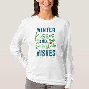 Winter Küsse und Schneeflockenwünsche-51963 T-Shir T-Shirt