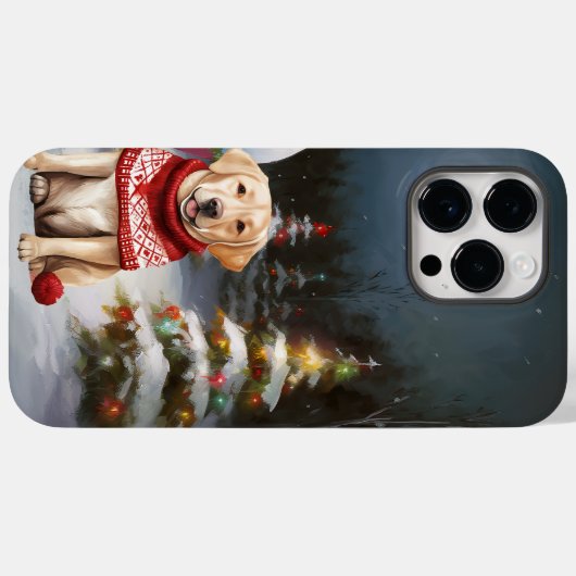 Winter Labrador Caravan Weihnachtsabenteuer Case-Mate iPhone Hülle (Rückseite (Horizontal))