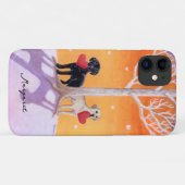 Winter Labradors Painting Case-Mate iPhone Hülle (Rückseite (Horizontal))