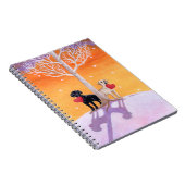 Winter Labradors Painting Notizblock (Rechte Seite)