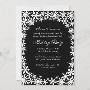 Winter Lace Corporate Holiday Party Einladung