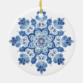 Winter Lace Snowflake Ornament | Blue and White Ch (Hinten)