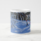 Winter Ladmanlow Derbyshire 2013 Jumbo-Tasse (Vorderseite)
