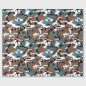 Winter Lake Camouflage Geschenkpapier (Flach)