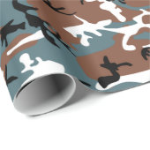 Winter Lake Camouflage Geschenkpapier (Rolleneckpunkt)