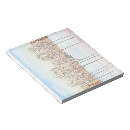 Winter Lake Getaway Notizblock (angewinkelt)