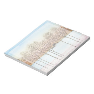 Winter Lake Getaway Notizblock