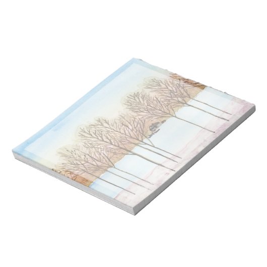 Winter Lake Getaway Notizblock (Rotiert)