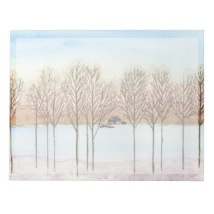 Winter Lake Getaway Notizblock