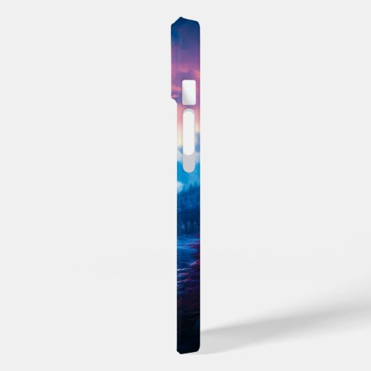 Winter Lake Illustration Case-Mate iPhone Hülle (Rückseite / Links)