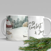 Winter Lake Landschaft Sehenswürdigkeiten Komfort Kaffeetasse